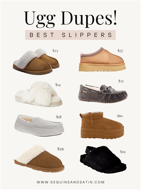 ugg slipper shoe dupe|ugg slippers dupe walmart.